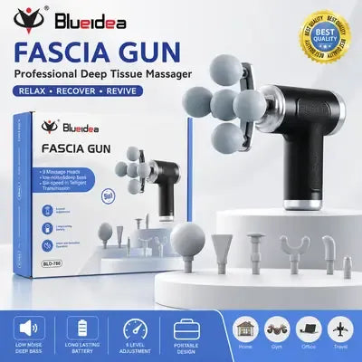 Premium Deep Tissue Massage Gun with Multiple Massage Heads