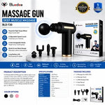Premium Deep Tissue Massage Gun with Multiple Massage Heads
