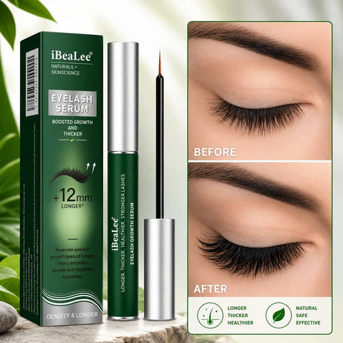 iBeaLee Eyelash Growth Serum – Get Longer, Thicker & Healthier Lashes (+12mm)
